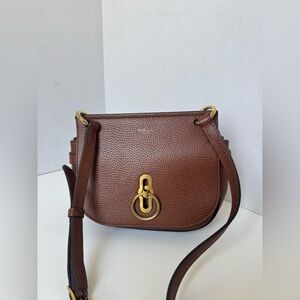 SOLD Mulberry Amberley Crossbody – Brown Grained Leather